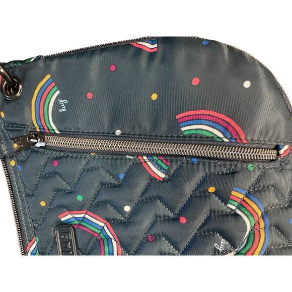 Lug Rainbow Navy Small Swivel Convertible Crossbody Bag - Picture 5 of 7